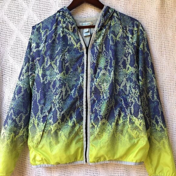 Charlie Jade Python Print Hooded Jacket - Picture 3 of 7